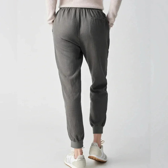 Faherty Arlie Day Jogger Womens S Green Linen Blend Stretch Pull On Granola Girl - Picture 6 of 13